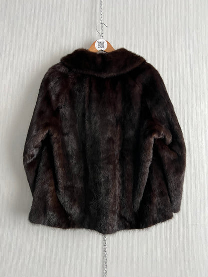 Saga Furs Mink Coat Auto Lady Short Jacket