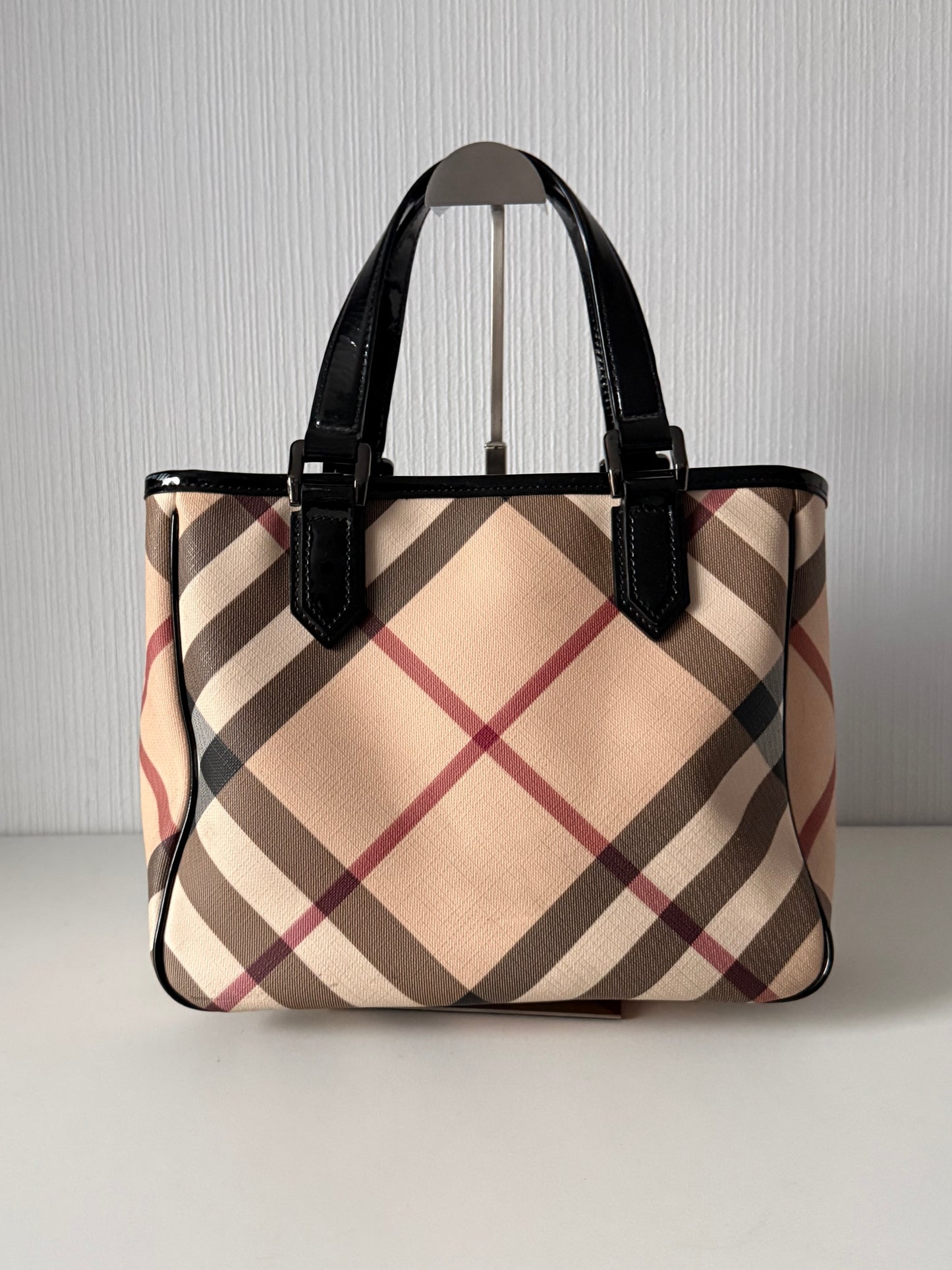 Burberry Supernova Check Emmy Tote Black