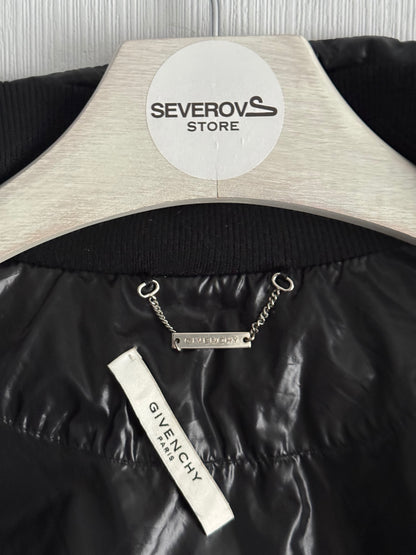 Givenchy Short Down Jacket Cashmere Knit Hem