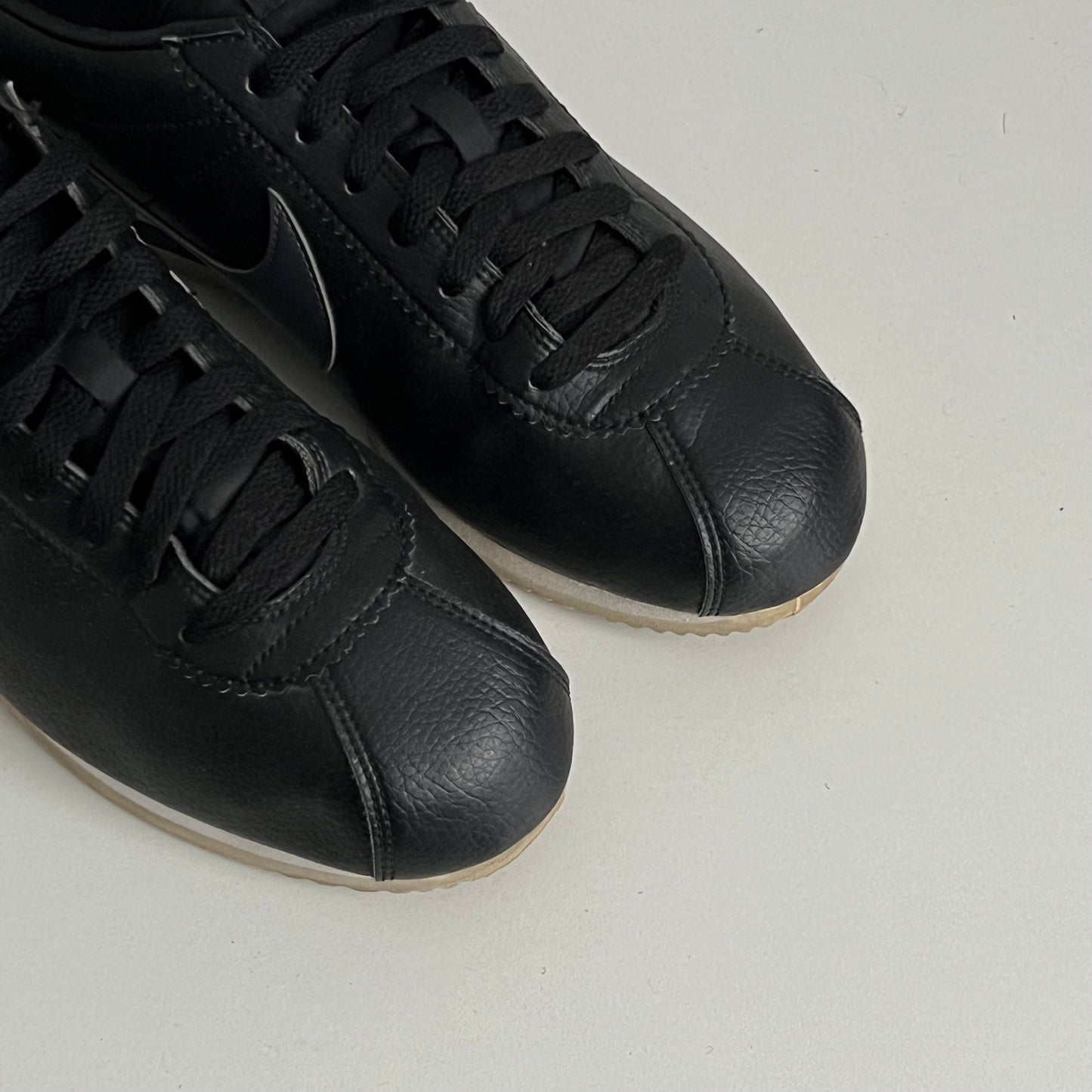 Nike Cortez In Black Leather