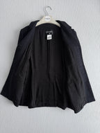 Chanel Bombay Timeless Tweed Blazer Jacket in Black Cotton