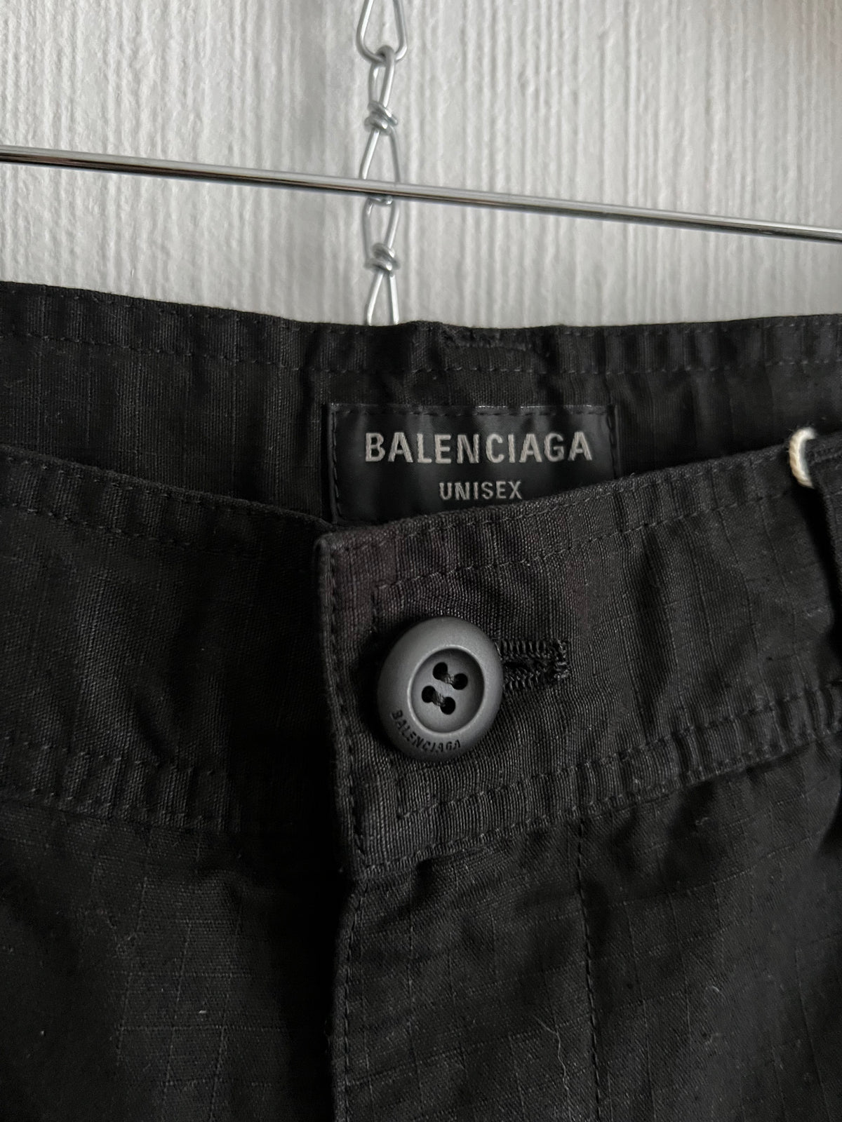 Balenciaga FW22 Black Ripstop Cargo Pants