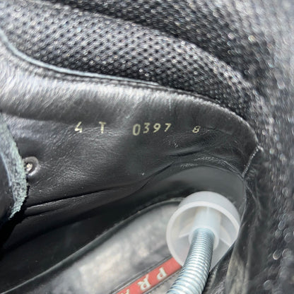 Prada FW99 Vintage Combat Black Leather Boots