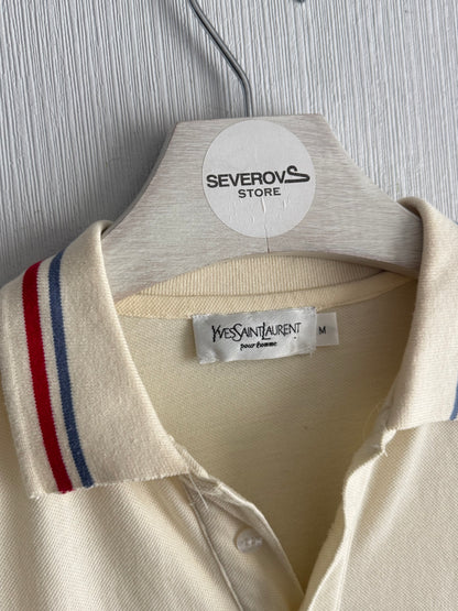 YSL Yves Saint Laurent Beige Men’s Polo Shirt