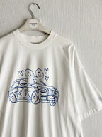 Vetements White Scribbled Car T-Shirt