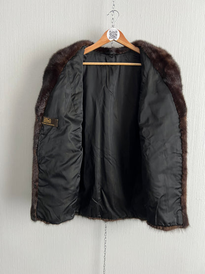 Saga Furs Mink Coat Auto Lady Short Jacket