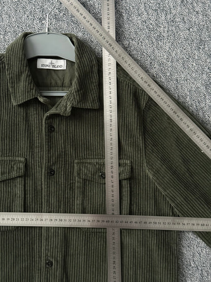 Stone Island AW21 Corduroy Khaki Overshirt