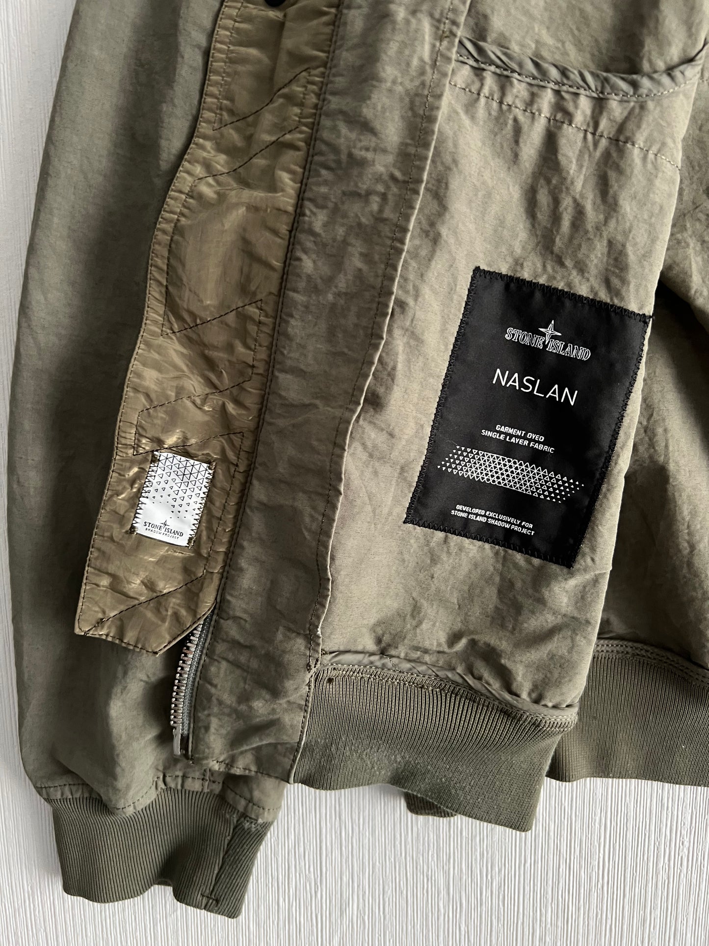 Stone Island Shadow Project SS18 Khaki Naslan Lightweight Jacket