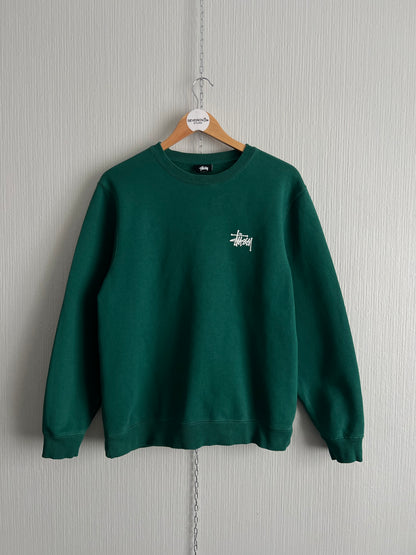 Stussy Green Cotton Crewneck