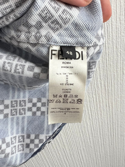Fendi Mens Monogram Polo Shirt