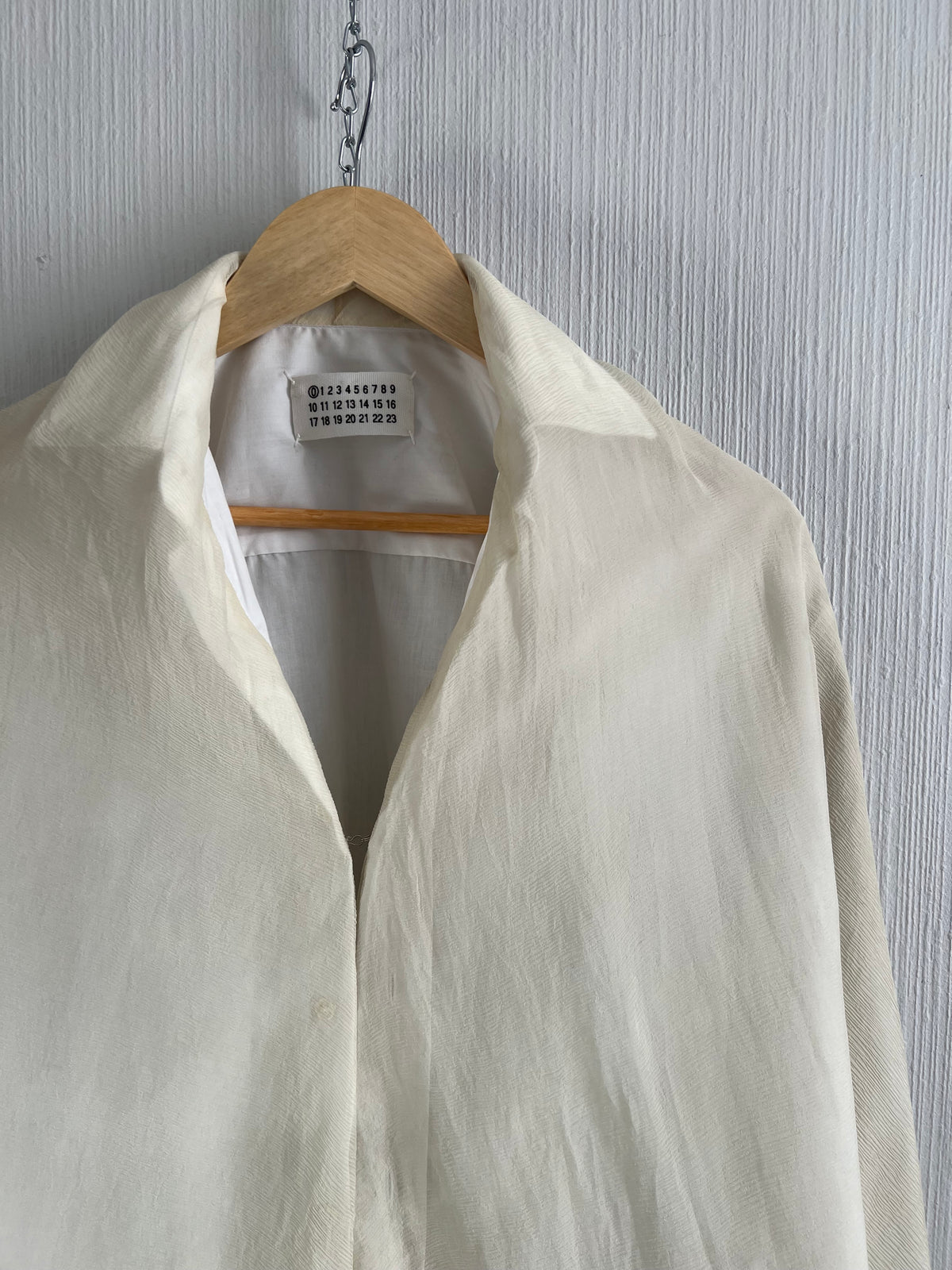 Maison Margiela Archive Maison Margiela 0 Artisinal Line Double layered Mens Shirt with Silk Top Layer — product photo