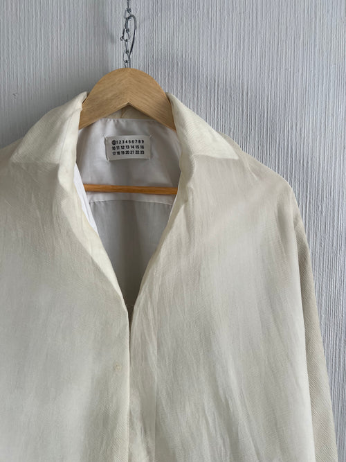 Maison Margiela Archive Maison Margiela 0 Artisinal Line Double layered Mens Shirt with Silk Top Layer — product photo