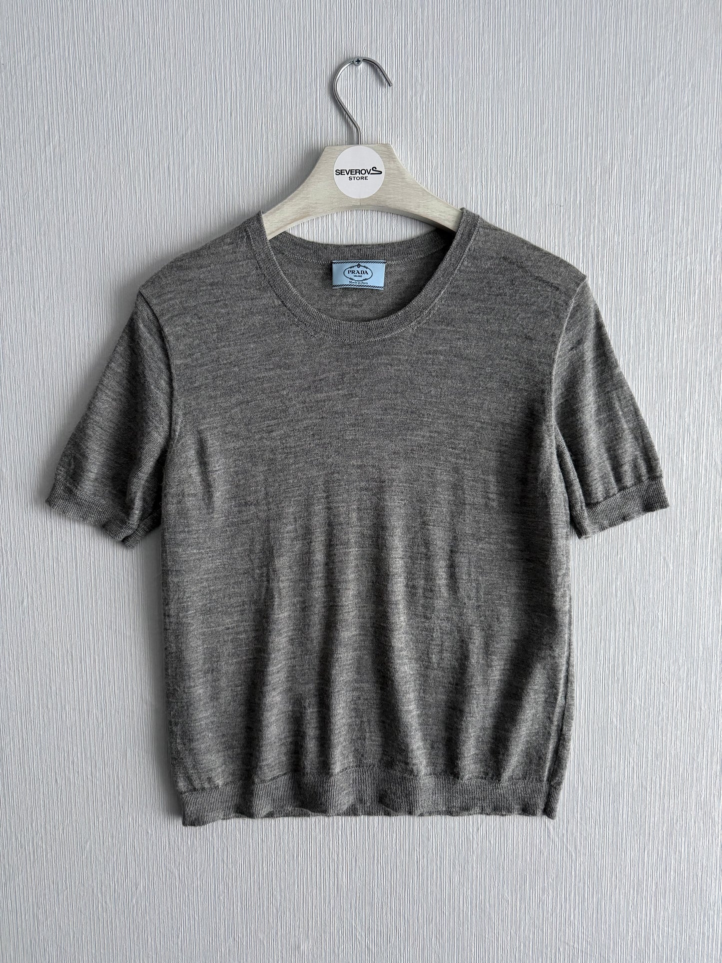 Prada Short-sleeved Knitted Jumper