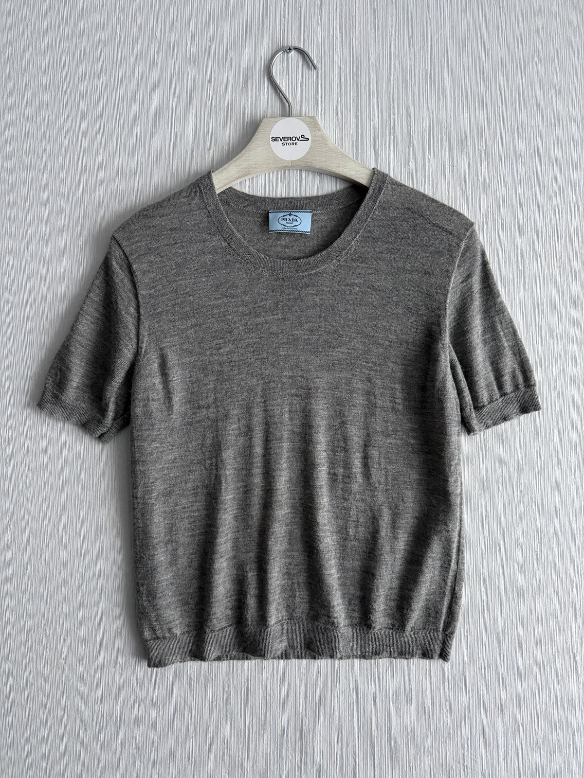 Prada Short-sleeved Knitted Jumper