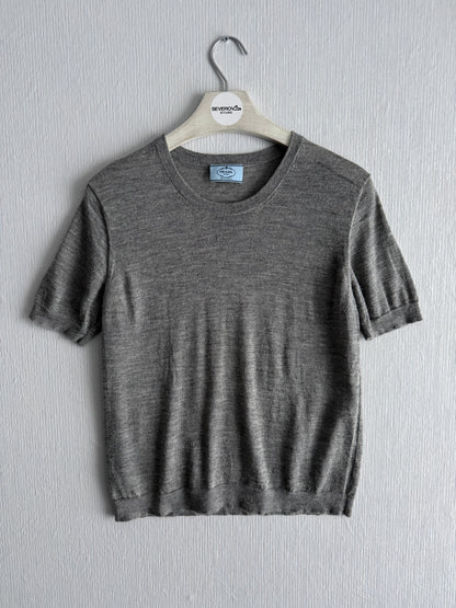 Prada Short-sleeved Knitted Jumper