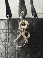 Christian Dior Lady Dior Soft Shopping Tote Cannage Quilt Lambskin Large