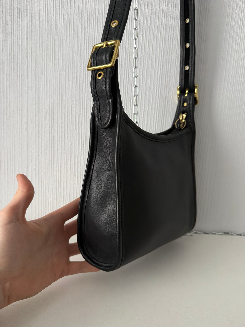 Coach 9997 Legacy Vintage Black Genuine Leather Crossbody Bag