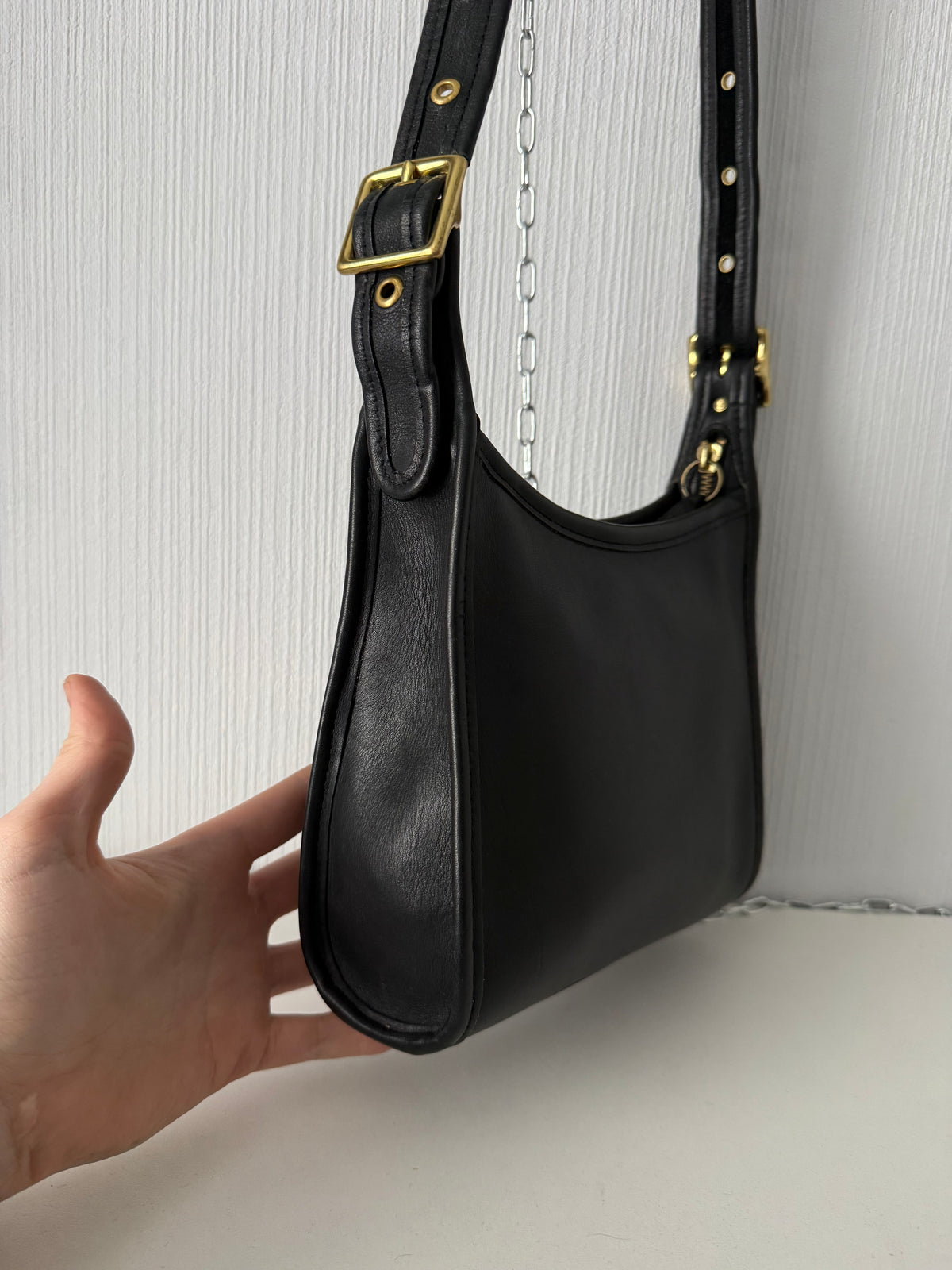 Coach 9997 Legacy Vintage Black Genuine Leather Crossbody Bag