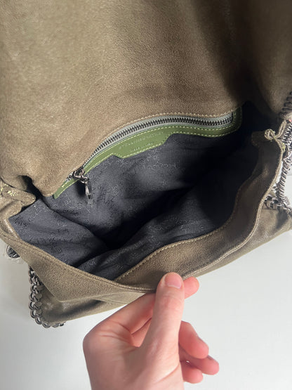 Stella McCartney Khaki Falabella Flap Bag