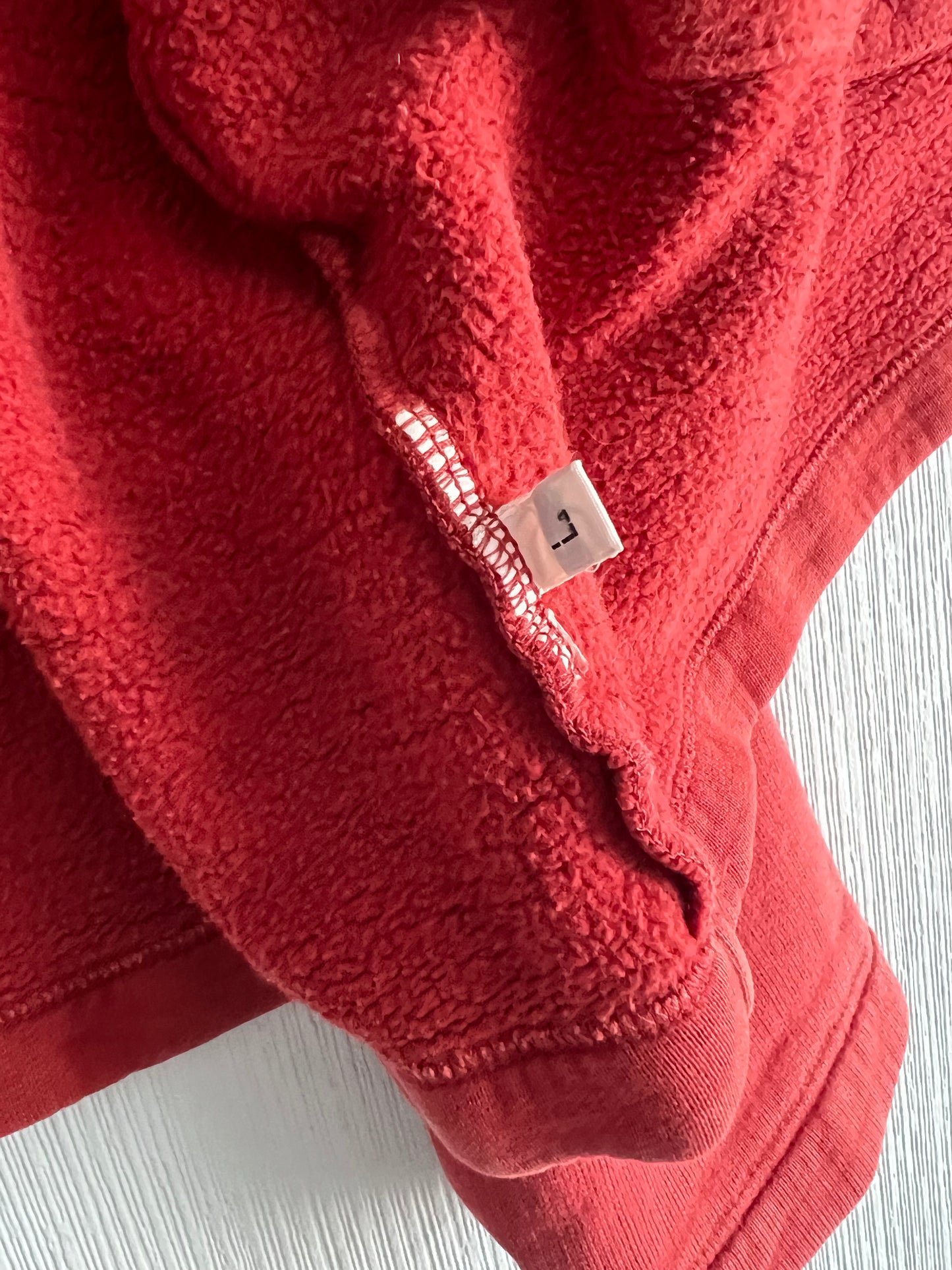 Stone Island AW05 Mens Red Zip Hoodie