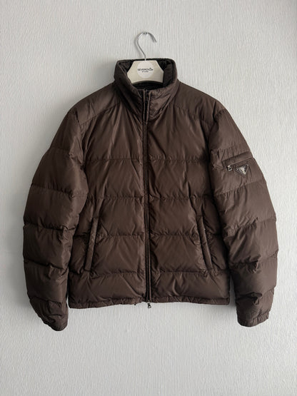Prada Brown Nylon Down Jacket