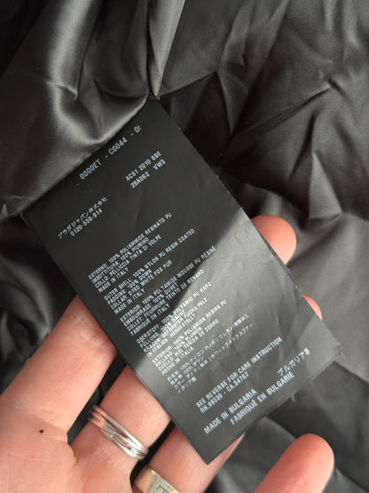 Prada Puffer Down Long Jacket Real Fox Gray Fur Collar