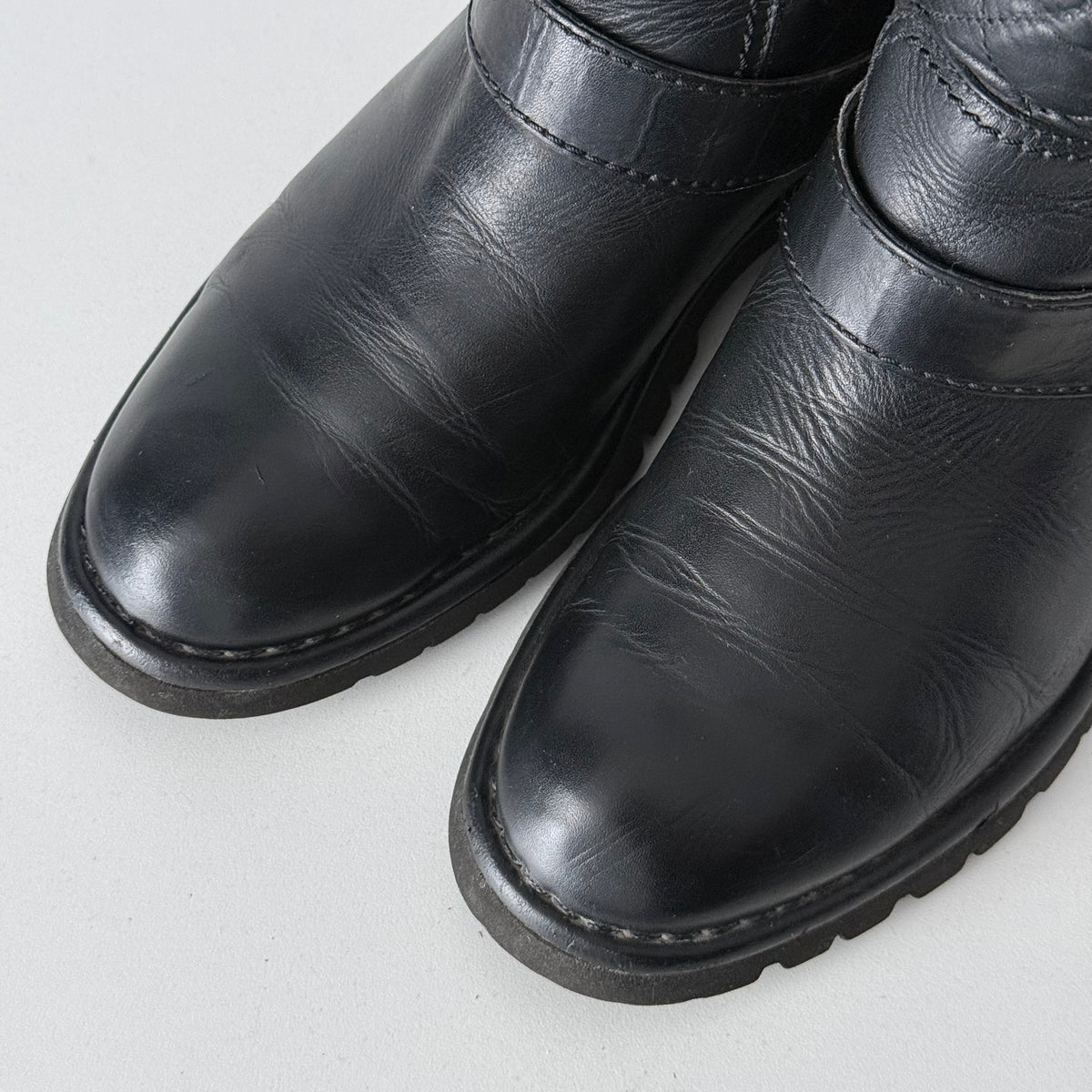 Chanel Quilted Leather & Knit Boots
