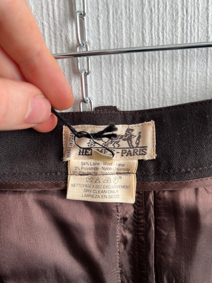 Hermes by Maison Margiela H Button Wool Skirt