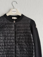 Moncler Maglione Tricot Down Padded Wool Cardigan