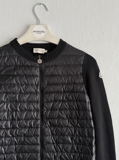 Moncler Maglione Tricot Down Padded Wool Cardigan