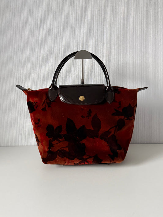 Longchamp Velvet Le Pliage Tote size S