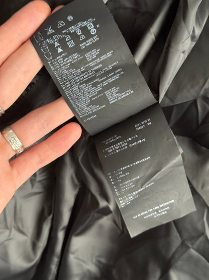 Prada Puffer Down Long Jacket Real Fox Gray Fur Collar