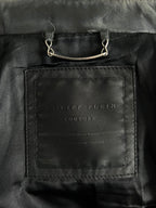 Phillip Plein Fitted Lamb Leather Biker Jacket