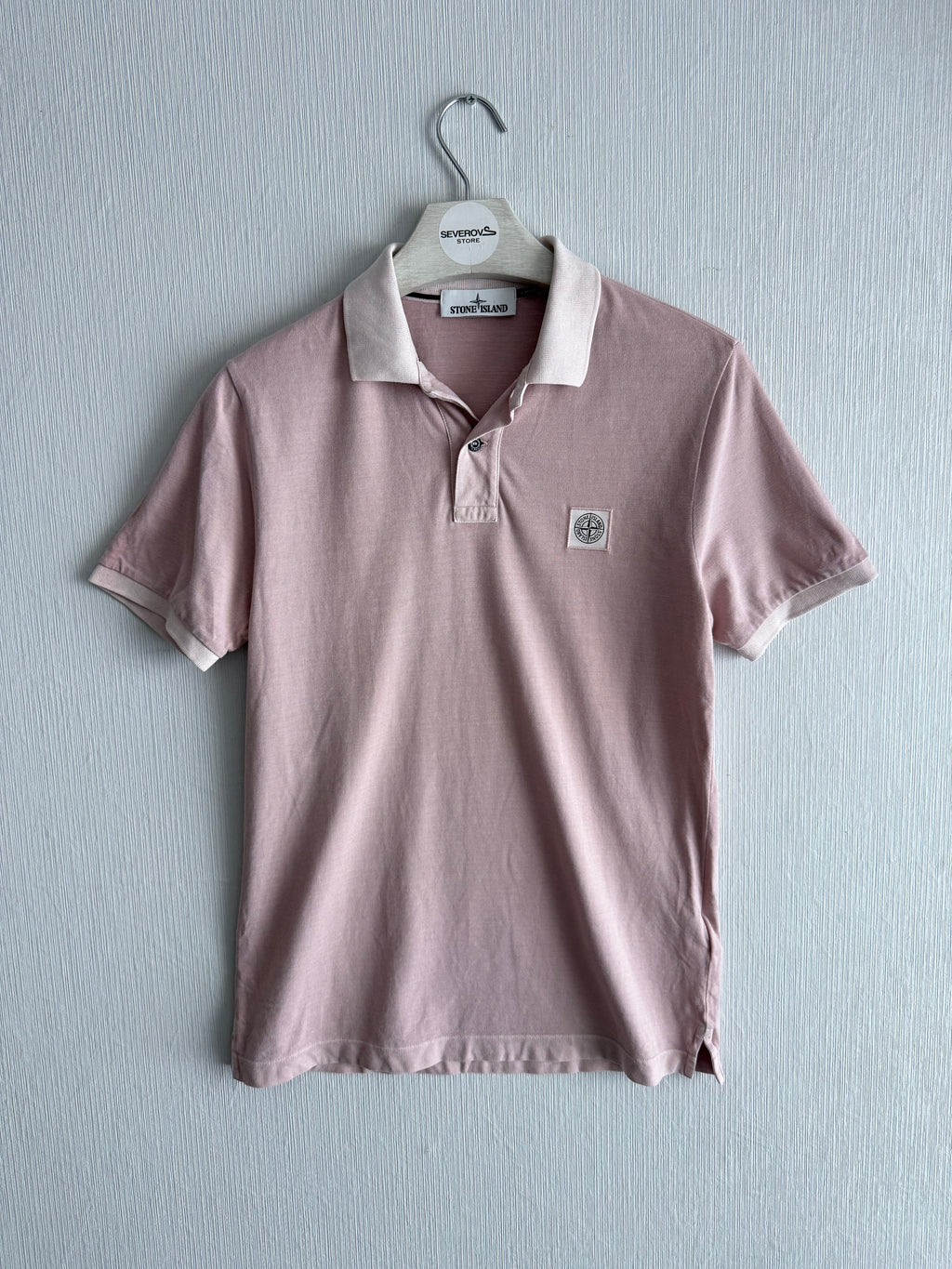 Stone Island Pink Polo T-shirt