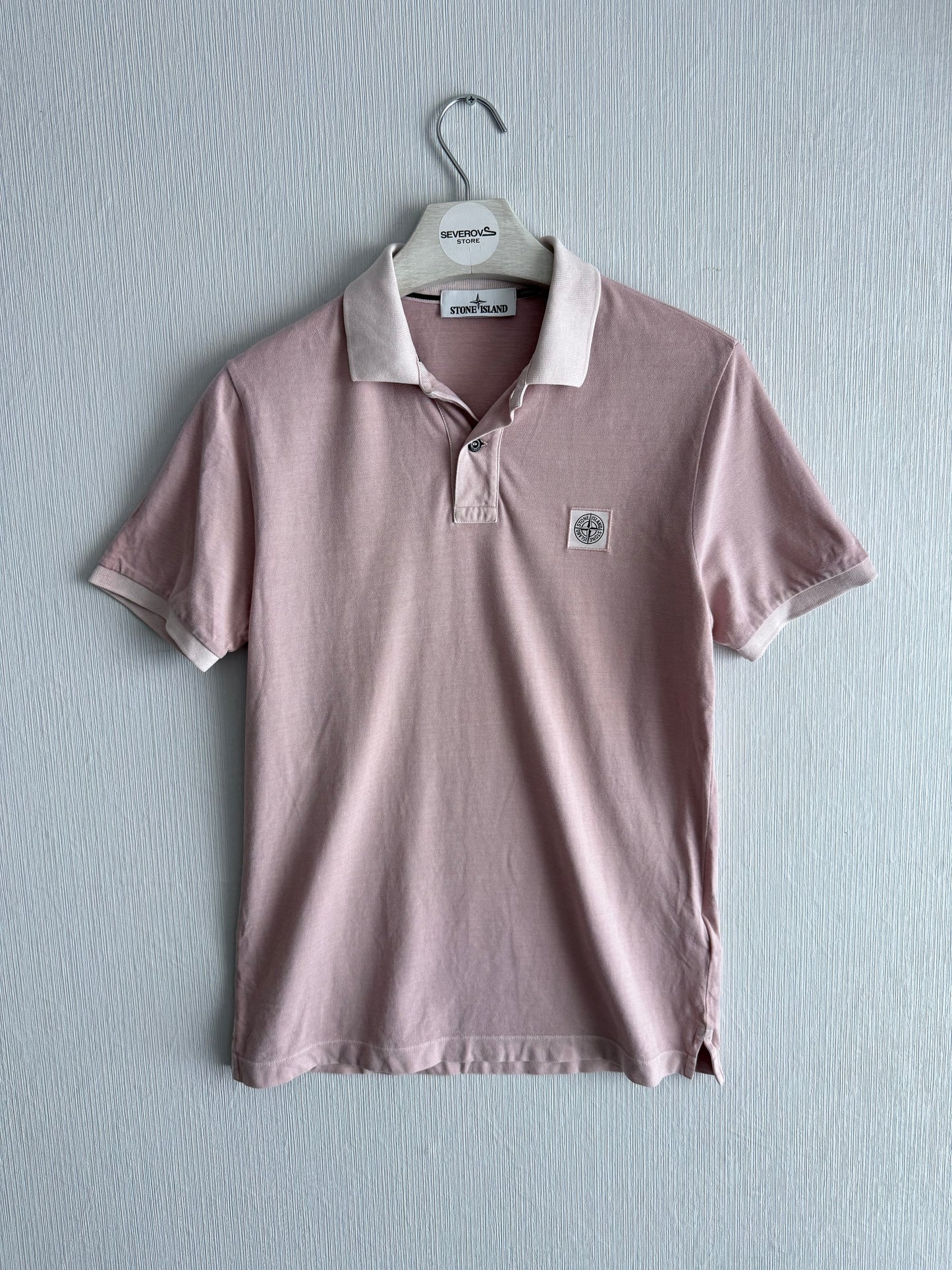 Stone Island Pink Polo T-shirt