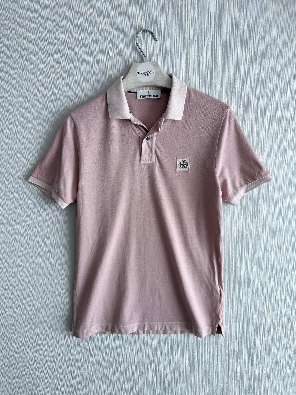 Stone Island Pink Polo T-shirt