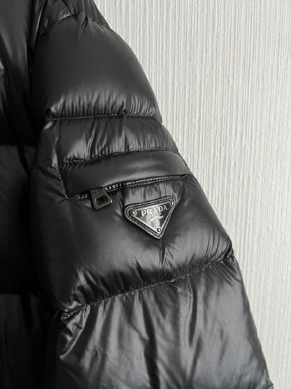 Prada Milano Black Nylon Down Puffer Jacket