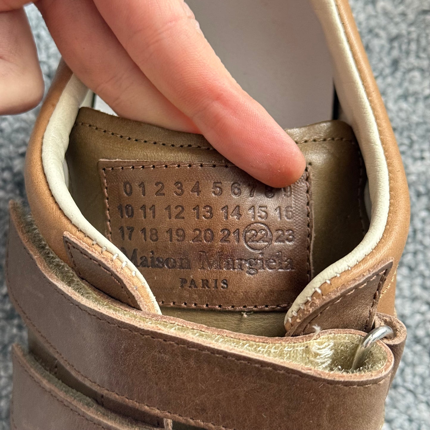 Maison Margiela Replica GATs Triple Velcro Strap Sneakers