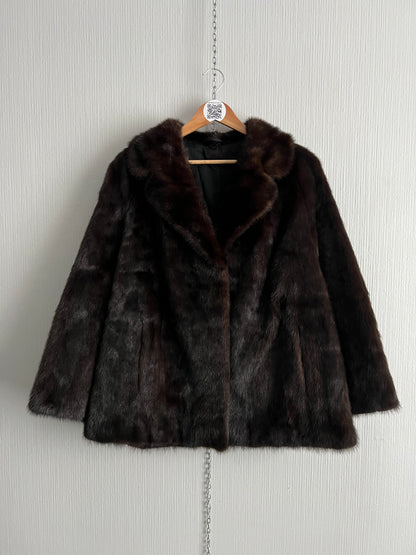 Saga Furs Mink Coat Auto Lady Short Jacket