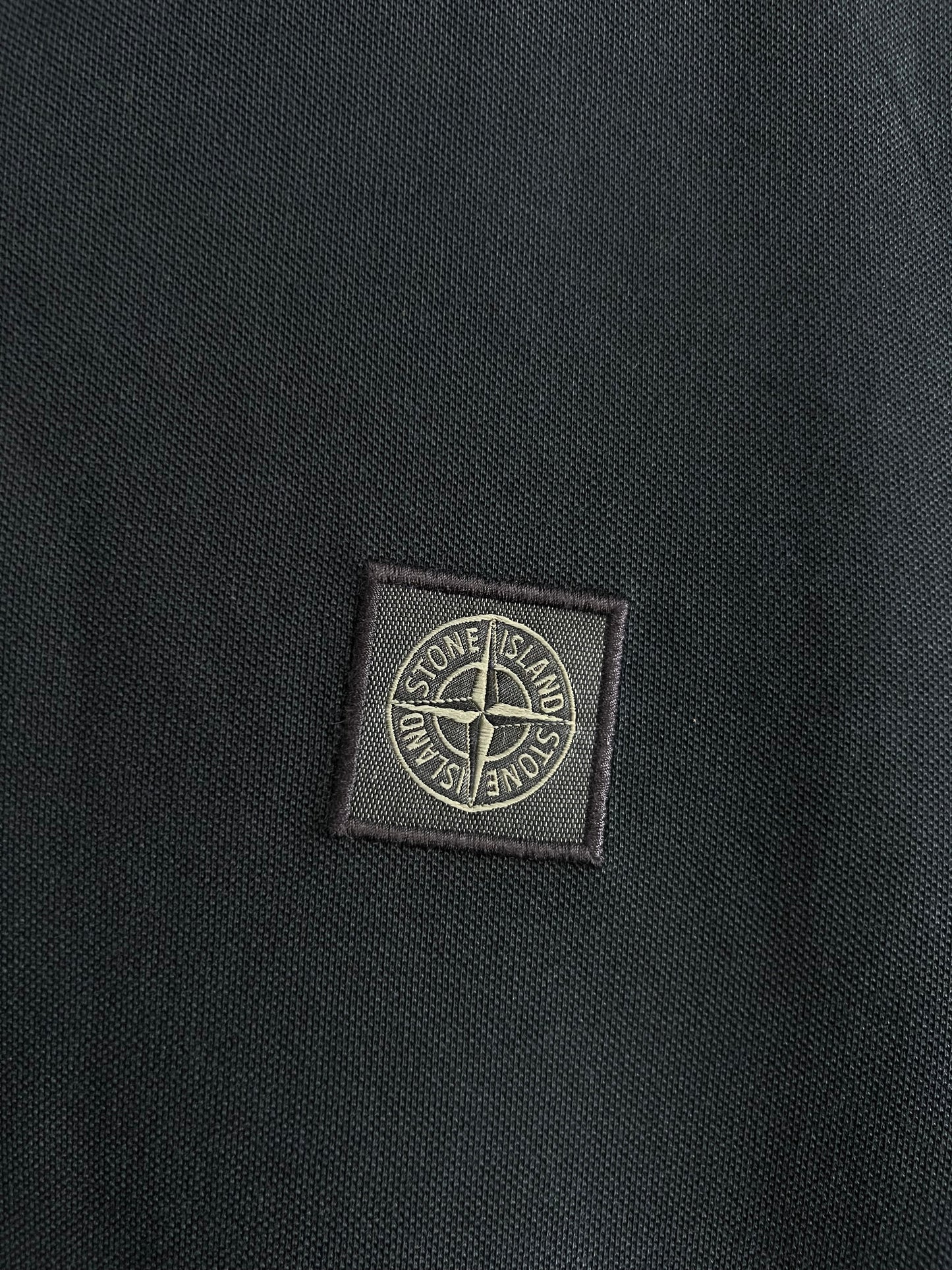 Stone Island Navy Cotton Polo T-shirt