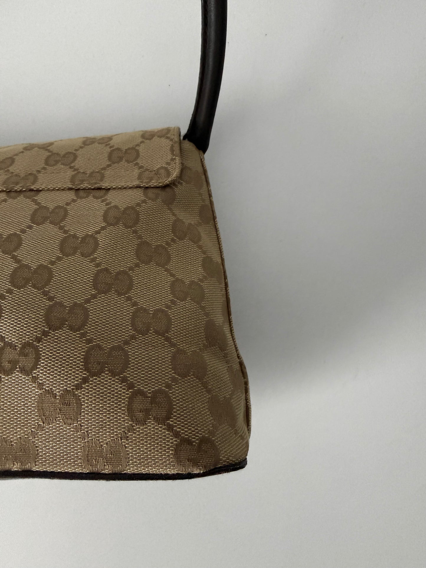 Gucci GG Canvas Looping Shoulder Bag