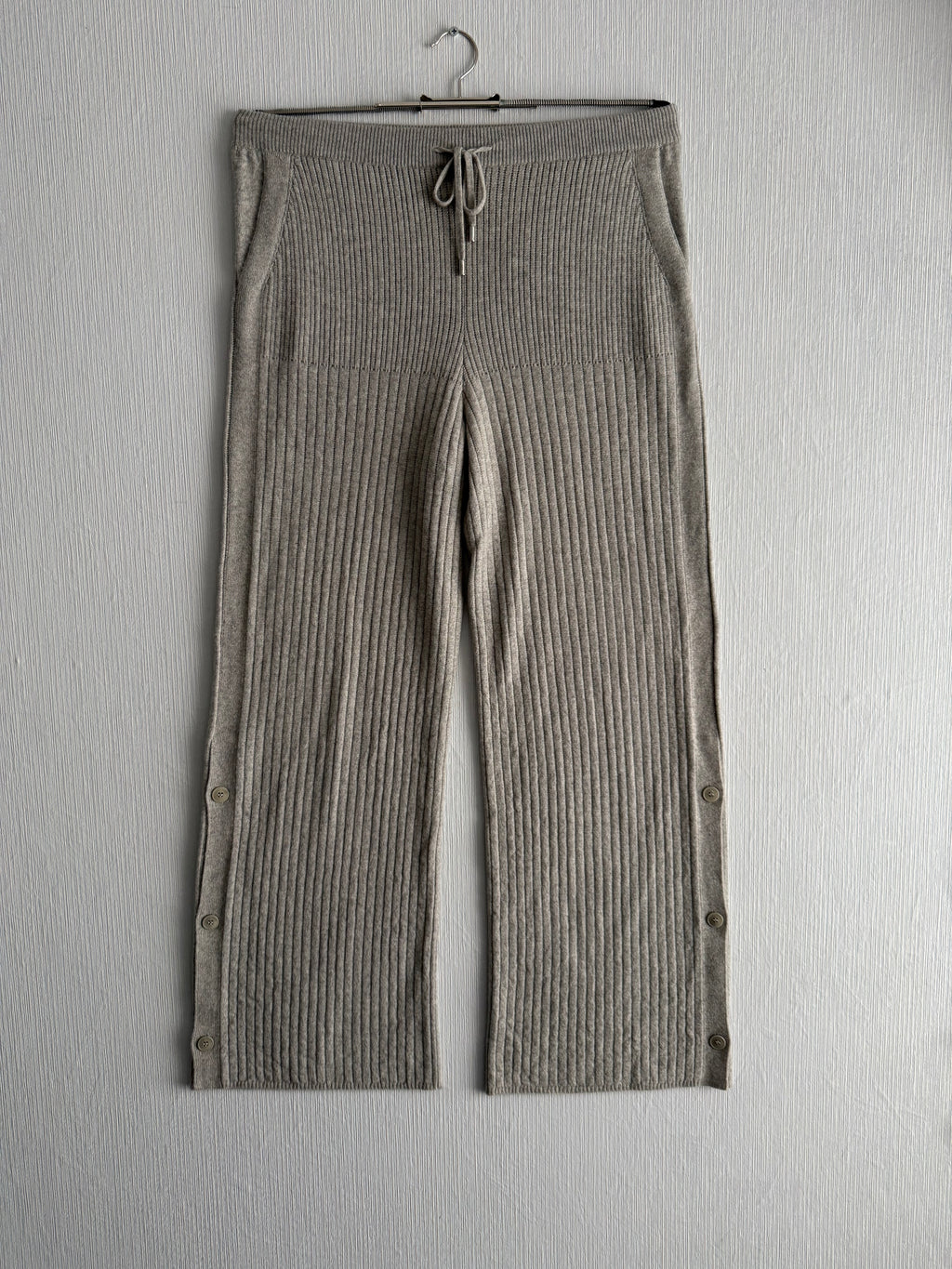 Loro Piana Cashmere Suit Rib Belted Turtleneck and Pants