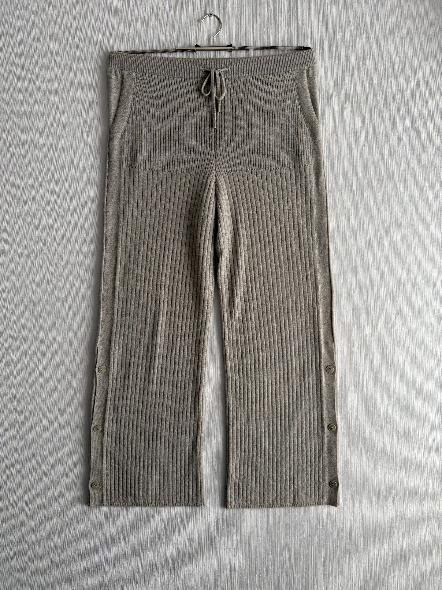 Loro Piana Cashmere Suit Rib Belted Turtleneck and Pants