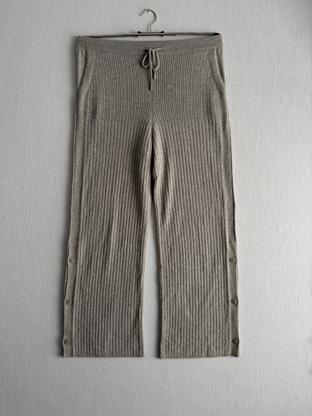 Loro Piana Cashmere Suit Rib Belted Turtleneck and Pants