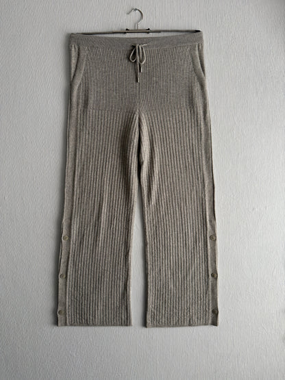 Loro Piana Cashmere Suit Rib Belted Turtleneck and Pants