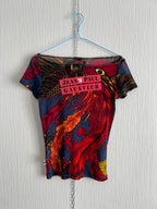 Vintage JPG Jean Paul Gaultier Mesh Top Womans Shirt