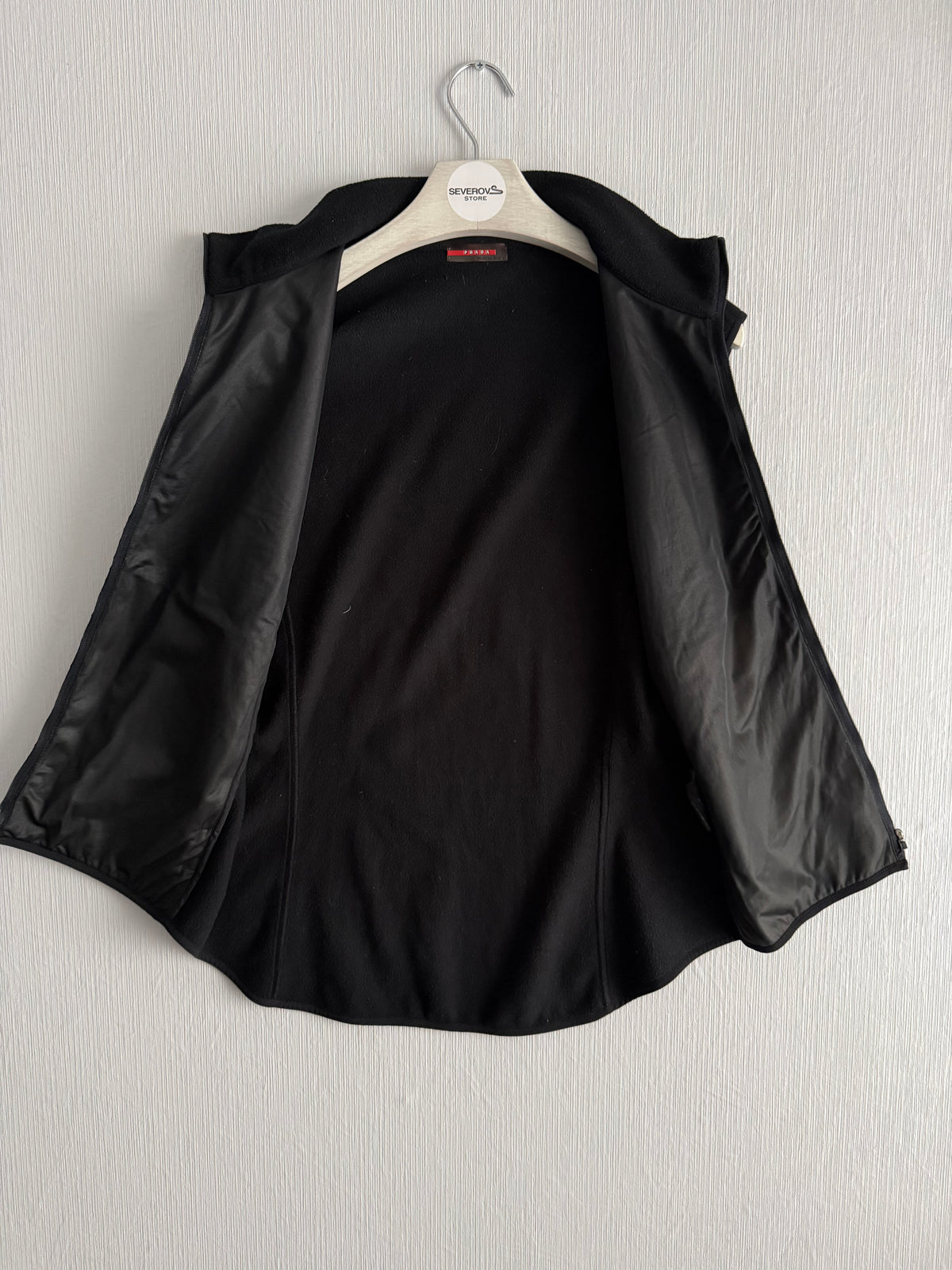 Vintage Prada Sport Fleece Black Ninja Vest