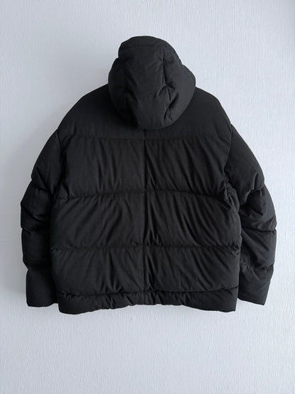 Stone Island Shadow Project FW21 High Density R-Nylon Jersey Real Down Jacket in Black
