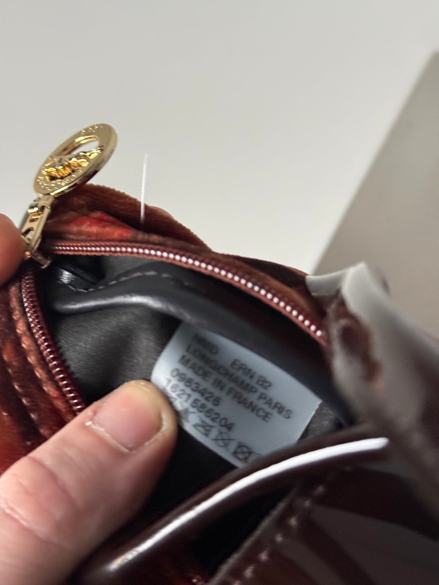 Longchamp Velvet Le Pliage Tote size S