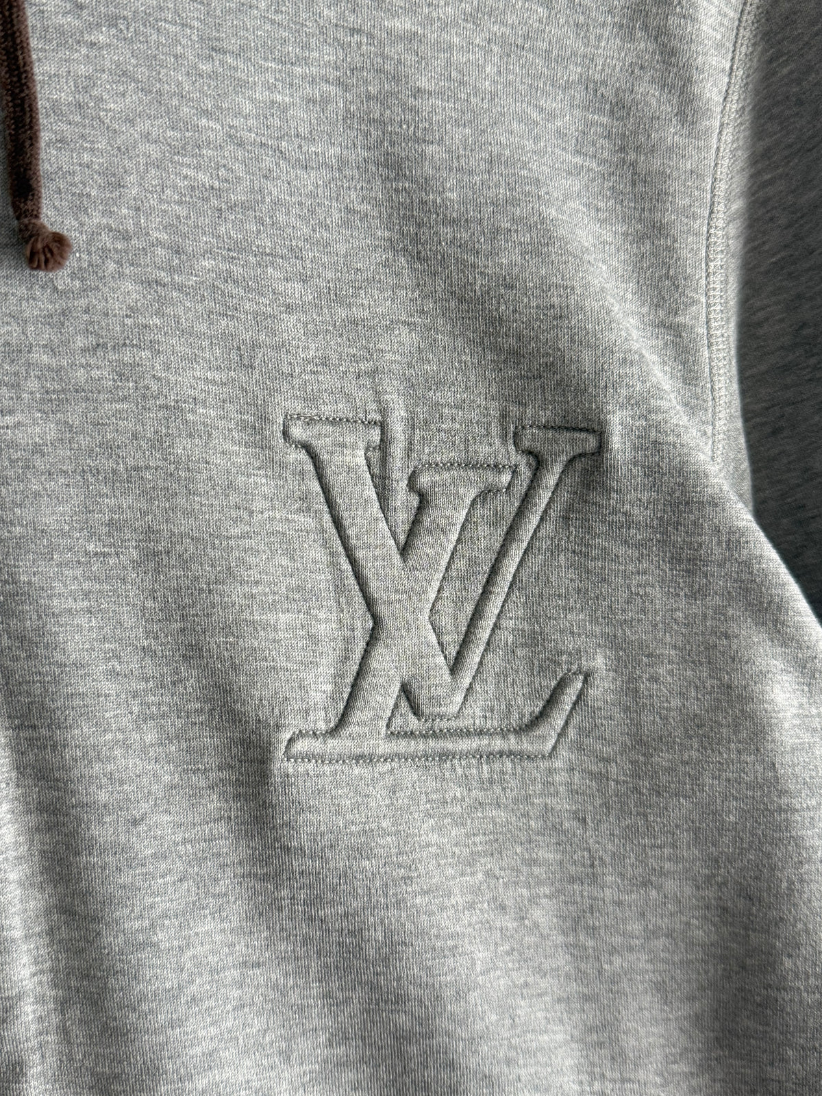 Louis Vuitton LV Logo Grey Hoodie
